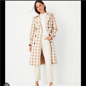 Ann Taylor NWT checkered trench